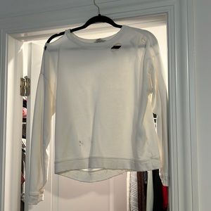 White crew neck